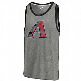 Arizona Diamondbacks Distressed Team Tank Top - Ash,baseball caps,new era cap wholesale,wholesale hats